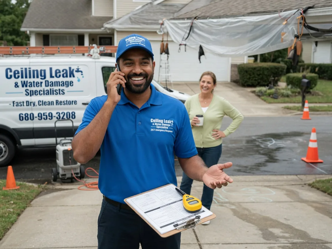 Ceiling Leak Cleanup Mills River, NC FAQs
